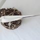 Silver metal sauce ladle