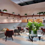 Isamu Noguchi coffee table in black ash