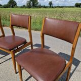 Set of 4 vintage Scandinavian chairs