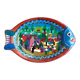 Painted terracotta wall fish, Oaxaca, Mexico, 1970s-80s.