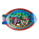 Painted terracotta wall fish, Oaxaca, Mexico, 1970s-80s.