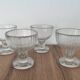 4 coupes à glace, fruit, en cristal, 1930