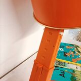 Upcycled orange seventies lamp