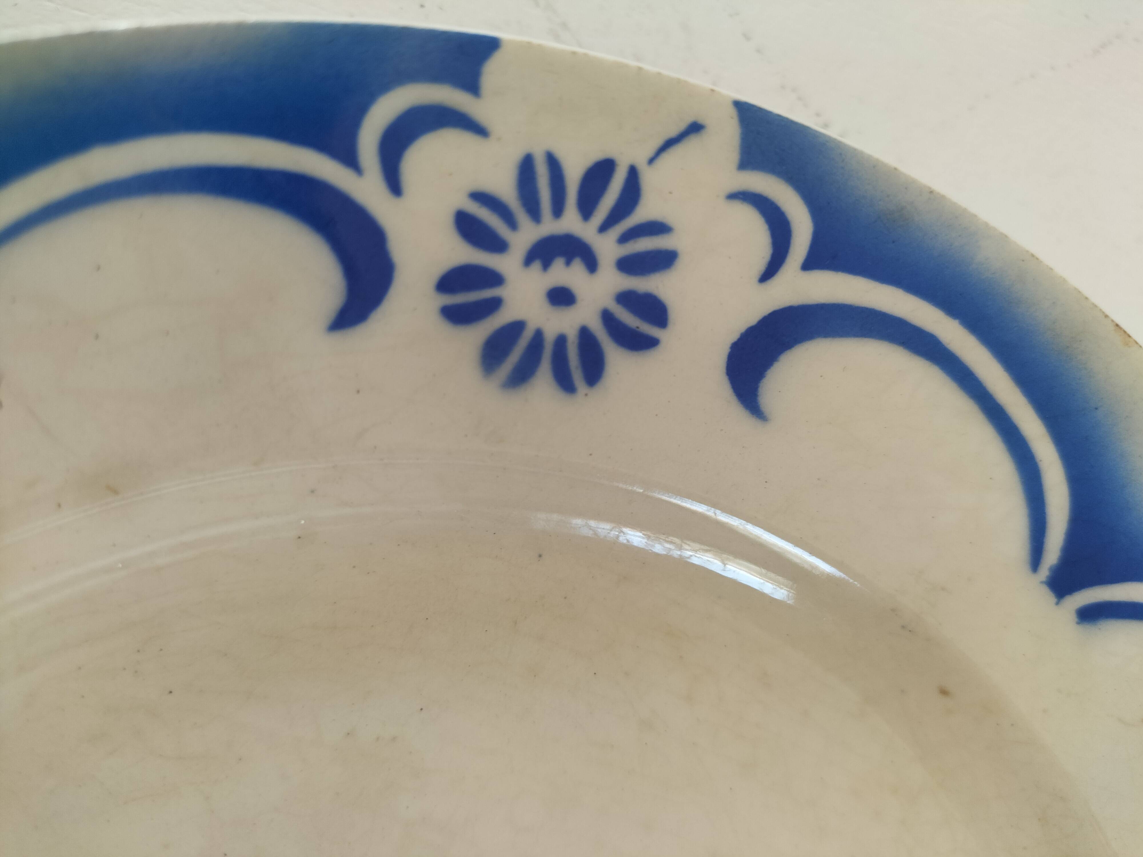 Antique ironstone plate – Demazoin Vincennes