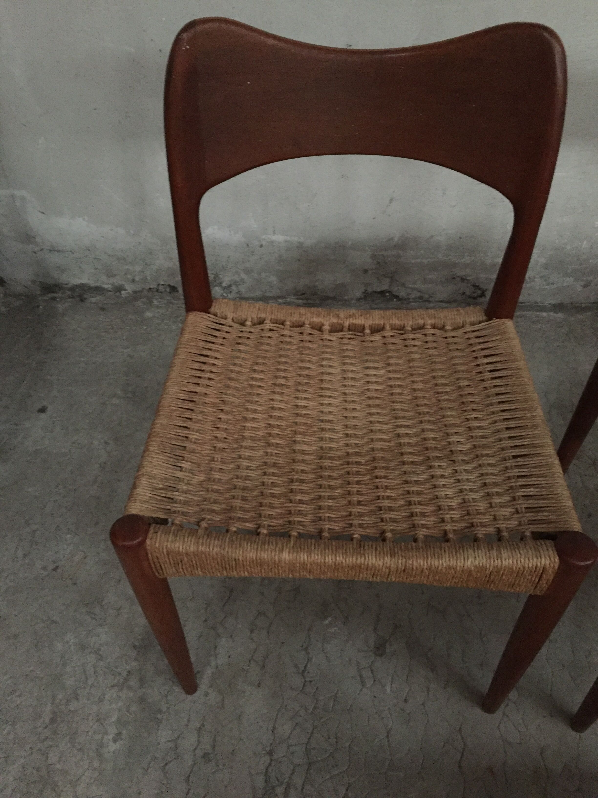 Set of 6 scandinavian chairs Niels Möller O