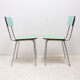 Paire de chaises café en formica de couleur tchécoslovaque, années 1960