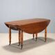 Table ancienne extensible en noyer, Italie, XIXe siècle