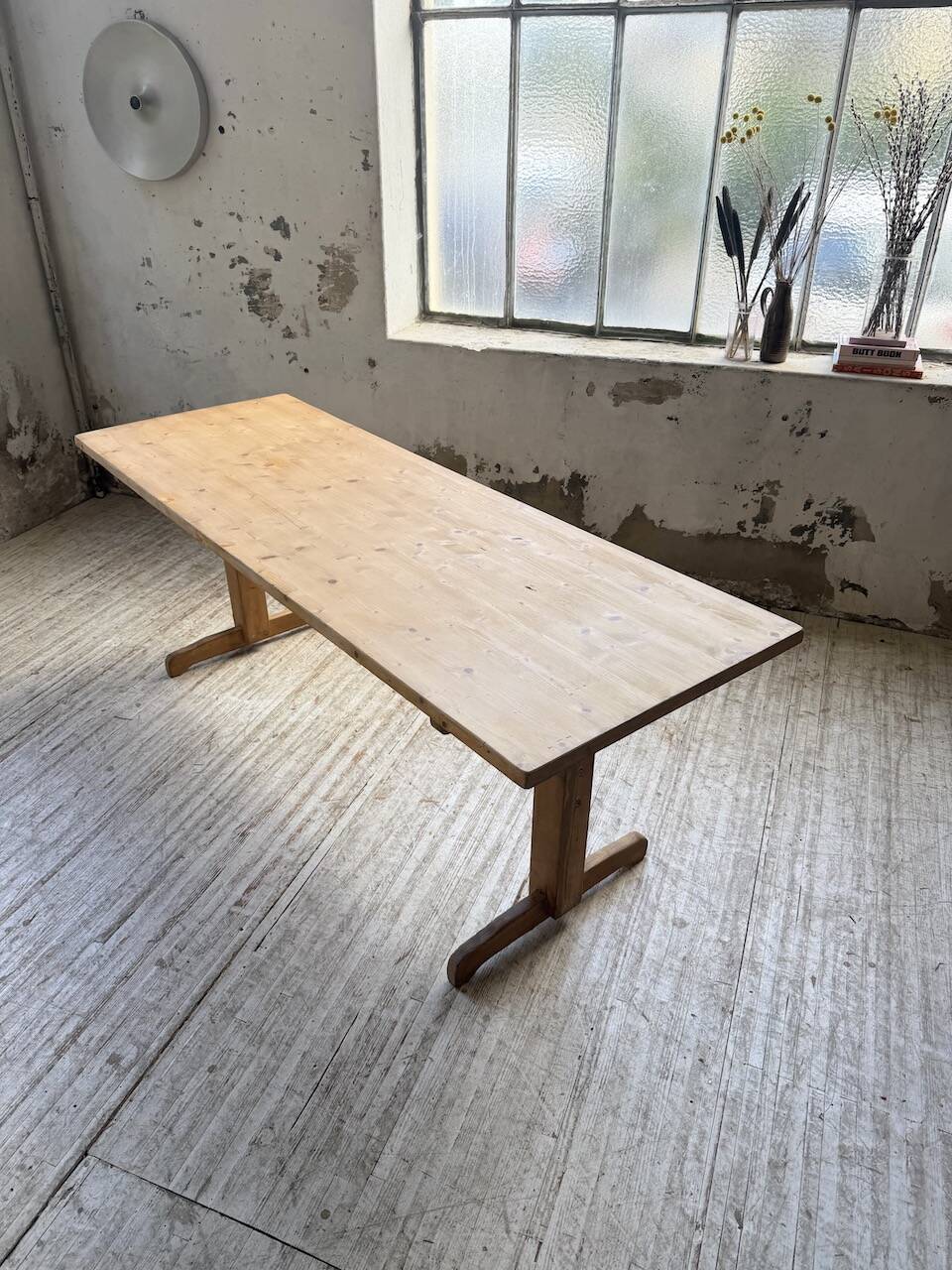 Perriand mountain furniture pine dining table