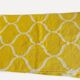 Vintage Moroccan Hand Loomed Yellow and Ivory Wool Rug, Late 20th Century