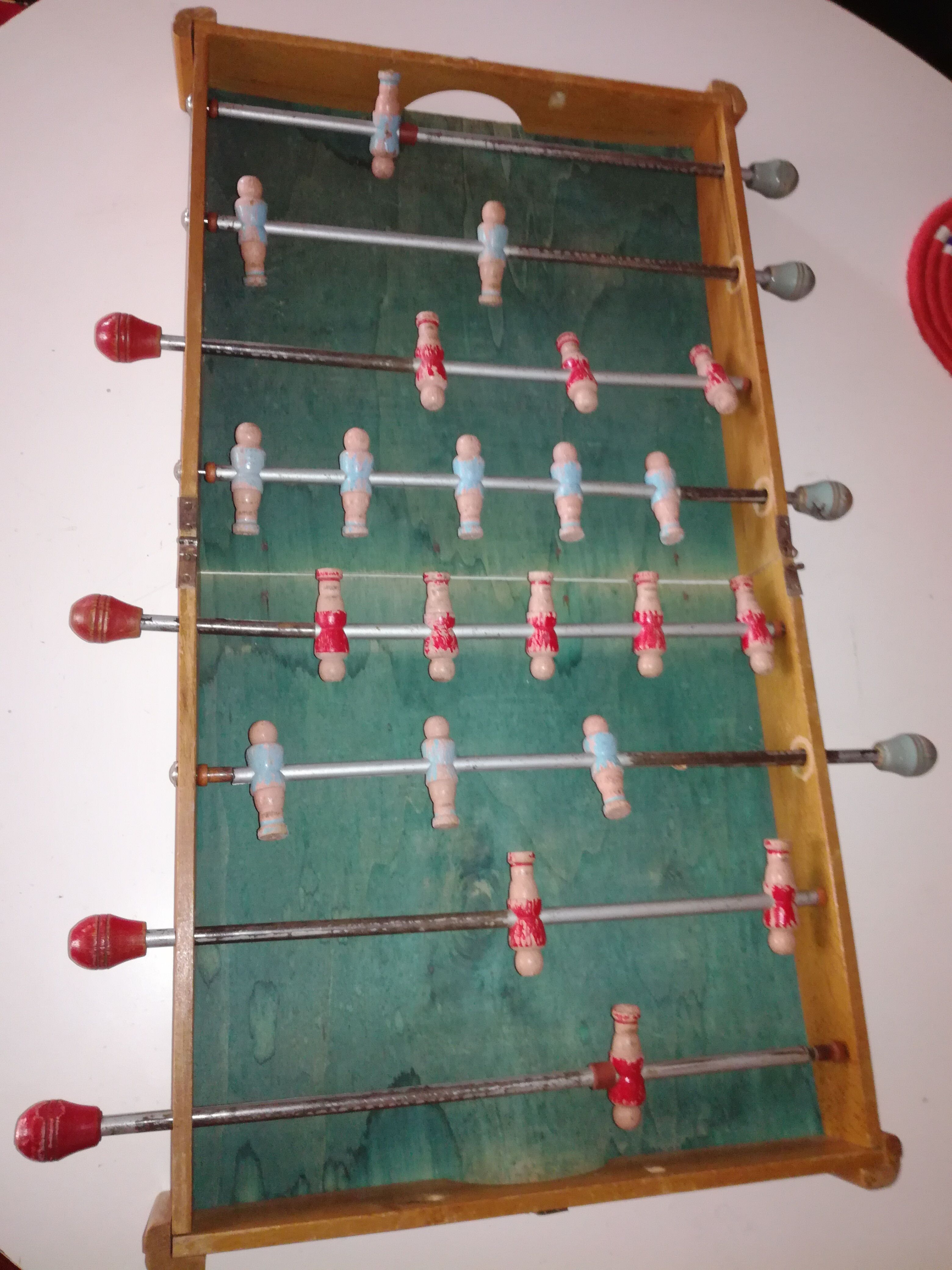 Mini foosball table