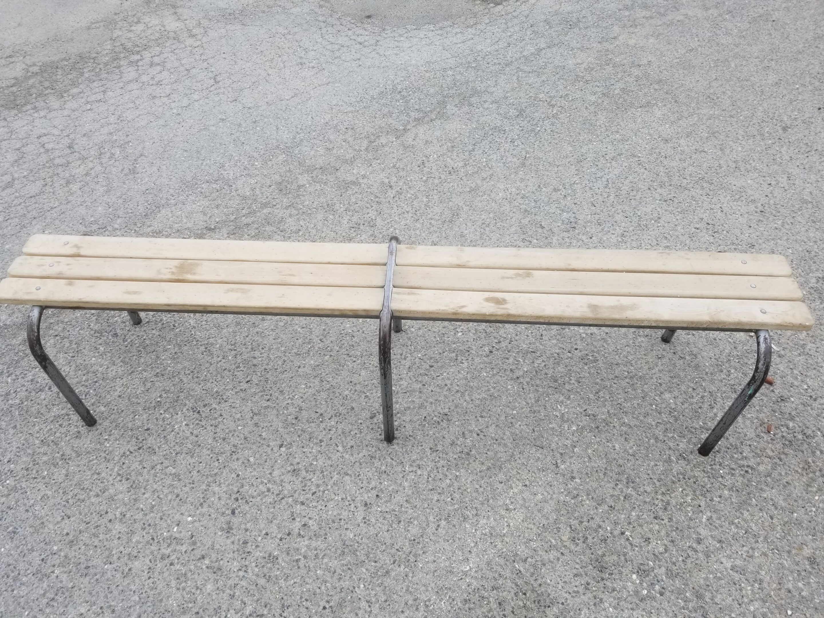 Vintage schoolboy bench