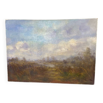 Tableau paysage par Paul Goetz