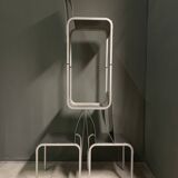 Rare set of 4 Aluminium side chairs 1980's