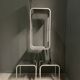Rare set of 4 Aluminium side chairs 1980's