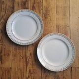 Mismatched vintage dinner plates