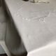 Antique linen tablecloth and whipped cream silk