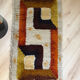 Vintage 1970s Space Age rug in long pile wool 62x115.