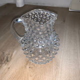 Carafe verre perlée