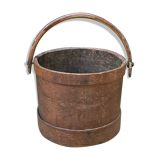 Old wooden bucket