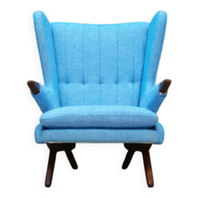 Fauteuil danois en teck par Svend Skipper, années 1960