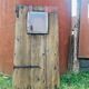 Old wooden door fir look barnwood with window 1800s