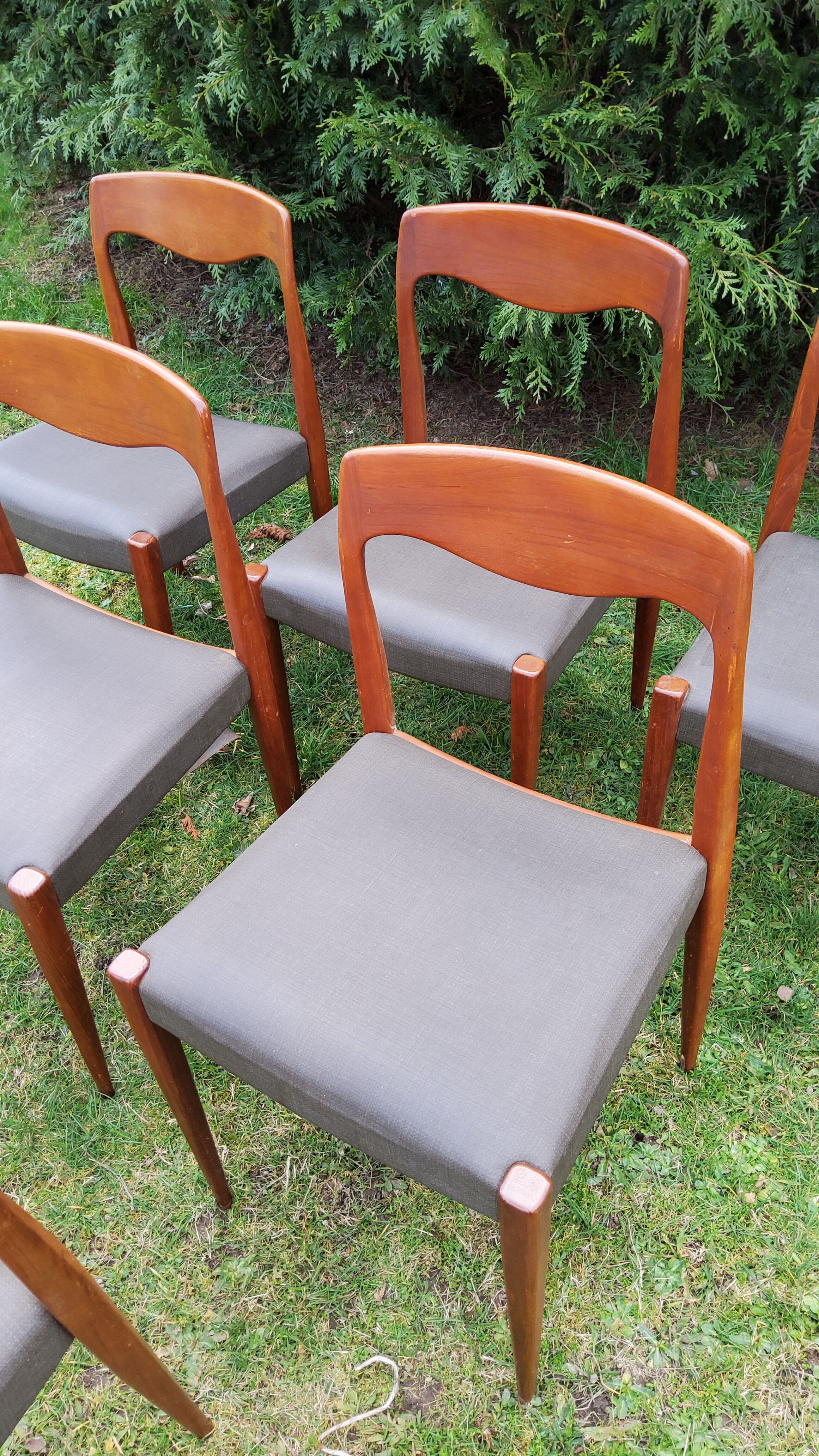 6 Scandinavian teak chairs
