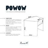 Powow stool, bedside table, side table