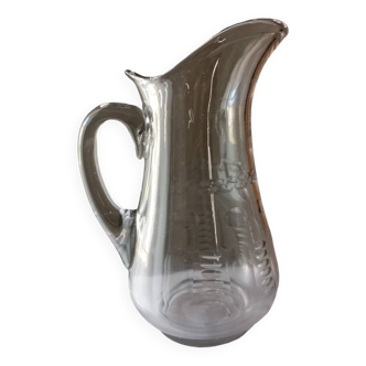 Blown glass carafe