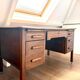 Antique desk Anbess oak secretaris vintage