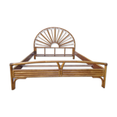 Double rattan bed 60s