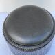 Peter's amsterdam black leatherette pouf 1950