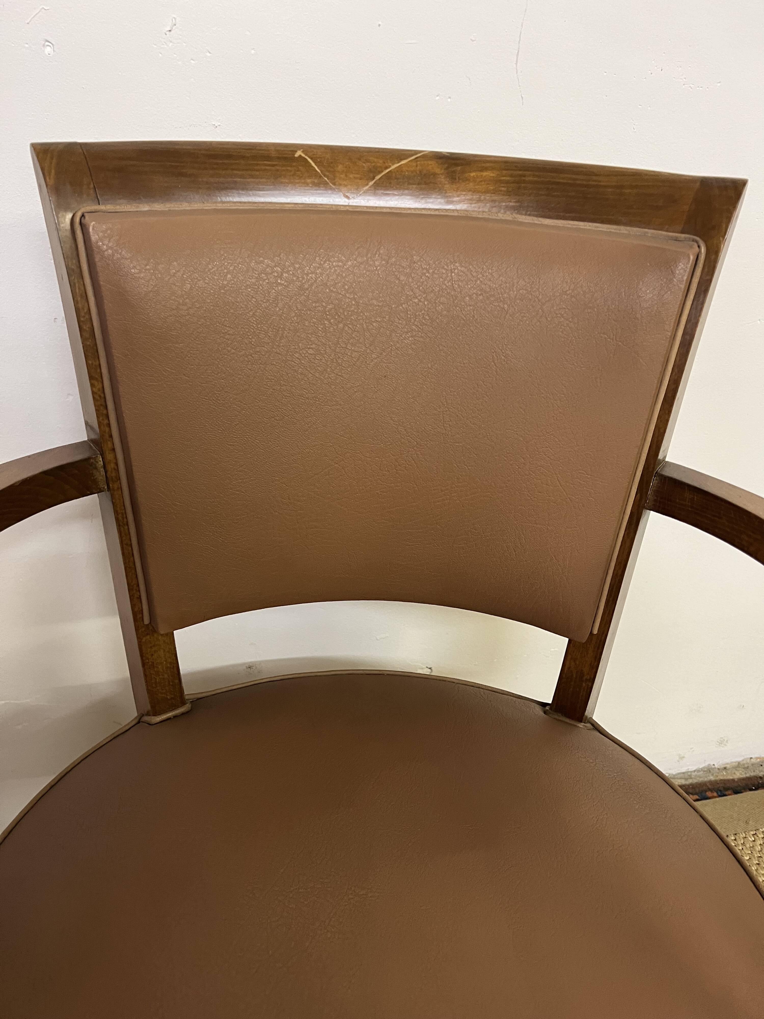 Pair of vintage bridge armchairs