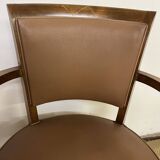 Paire de fauteuils bridge vintage