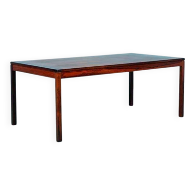Table basse scandinave vintage rénovée, table moderne du milieu du siècle.