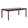 Table basse scandinave vintage rénovée, table moderne du milieu du siècle.