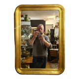 Golden vintage mirror, 73x52 cm