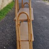 Rattan shelf on legs