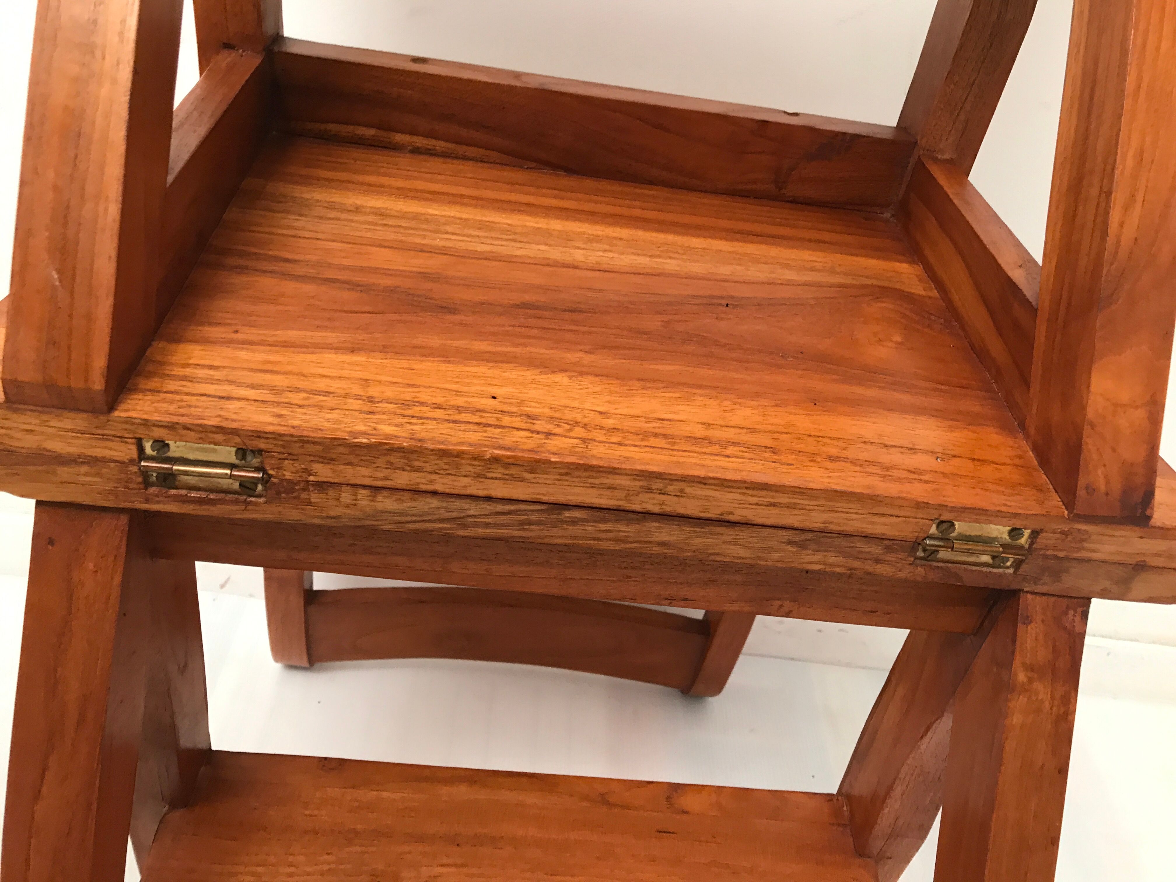 Vintage library stepladder chair