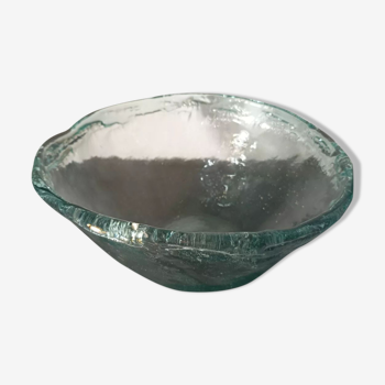 Glass salad bowl