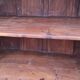 Old wooden glazed cabinet with four doors
