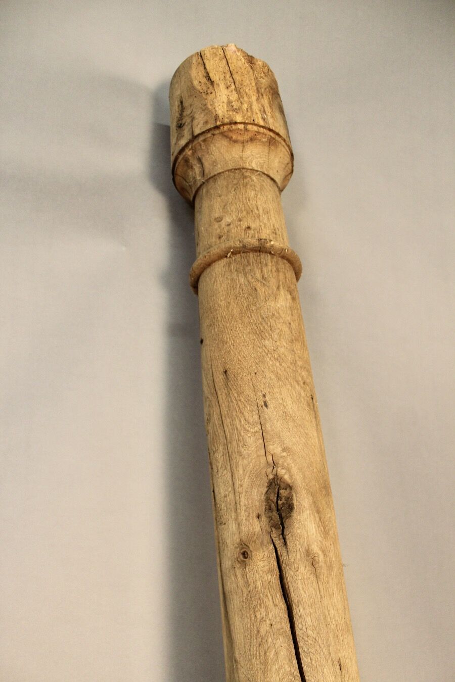 Pair of oak columns