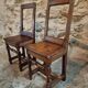 Set of 2 Antique Oak Chairs – 19th Century, Auvergne
