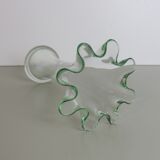 Tulip vase in transparent glass
