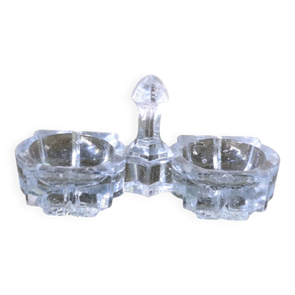 Antique Vintage Glass Salt and Pepper Shakers