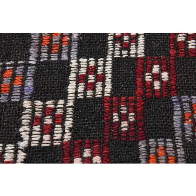 1970s vintage Turkish Oushak handmade wool cotton brown area rug 182x289