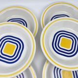 Soup plates Avant Garde Gien 1971