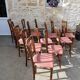 Lot of 15 old bistro chairs