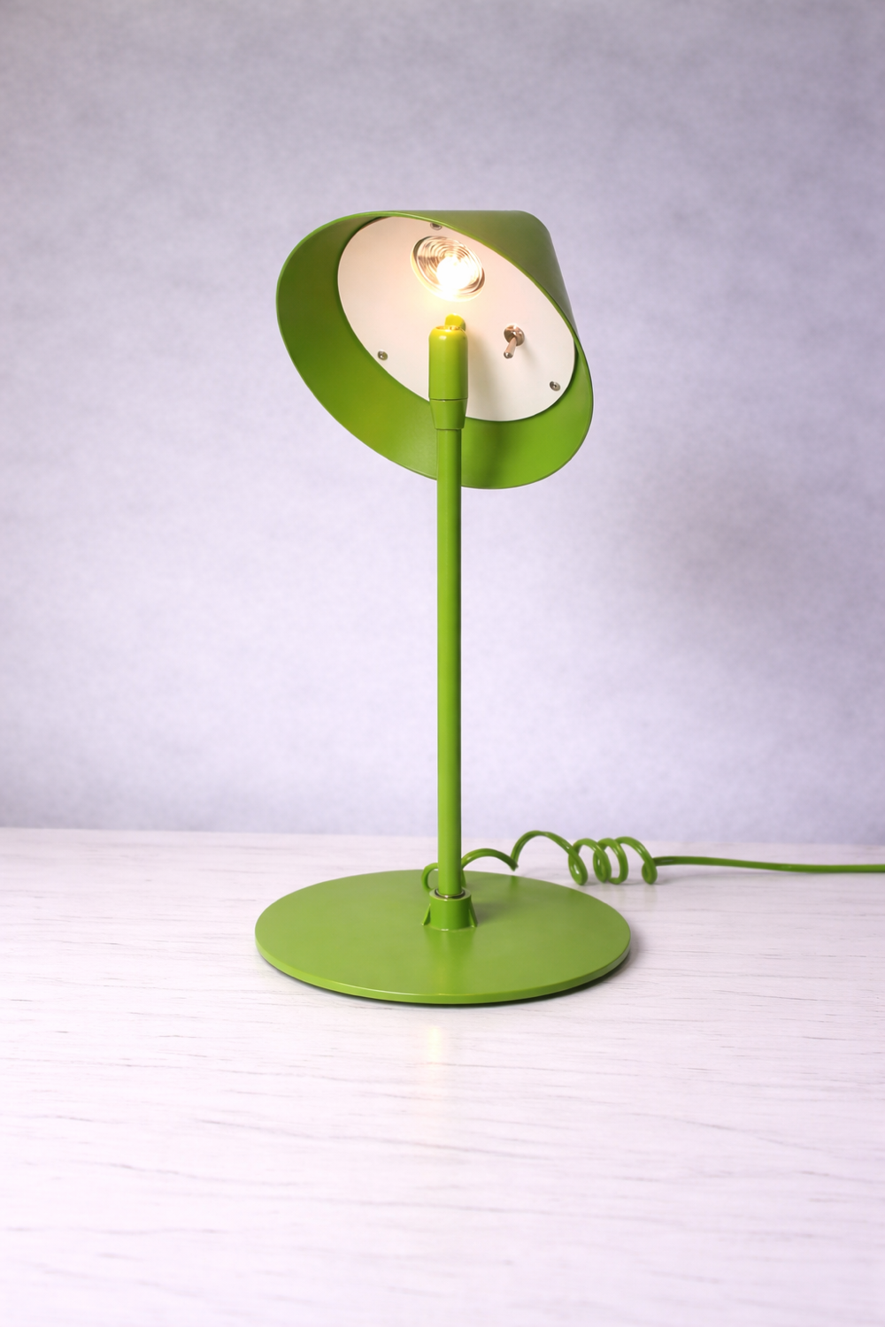 Vintage green IKEA pop lamp – adjustable lampshade