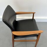 Mid-Century Danish Teak Armchair by Grete Jalk for Glostrup, 1960s