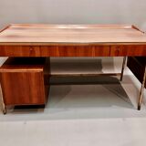 Modular desk rosewood and brass  1950
